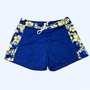 Y2K Blue & Green Floral Swim Shorts by Sideout!